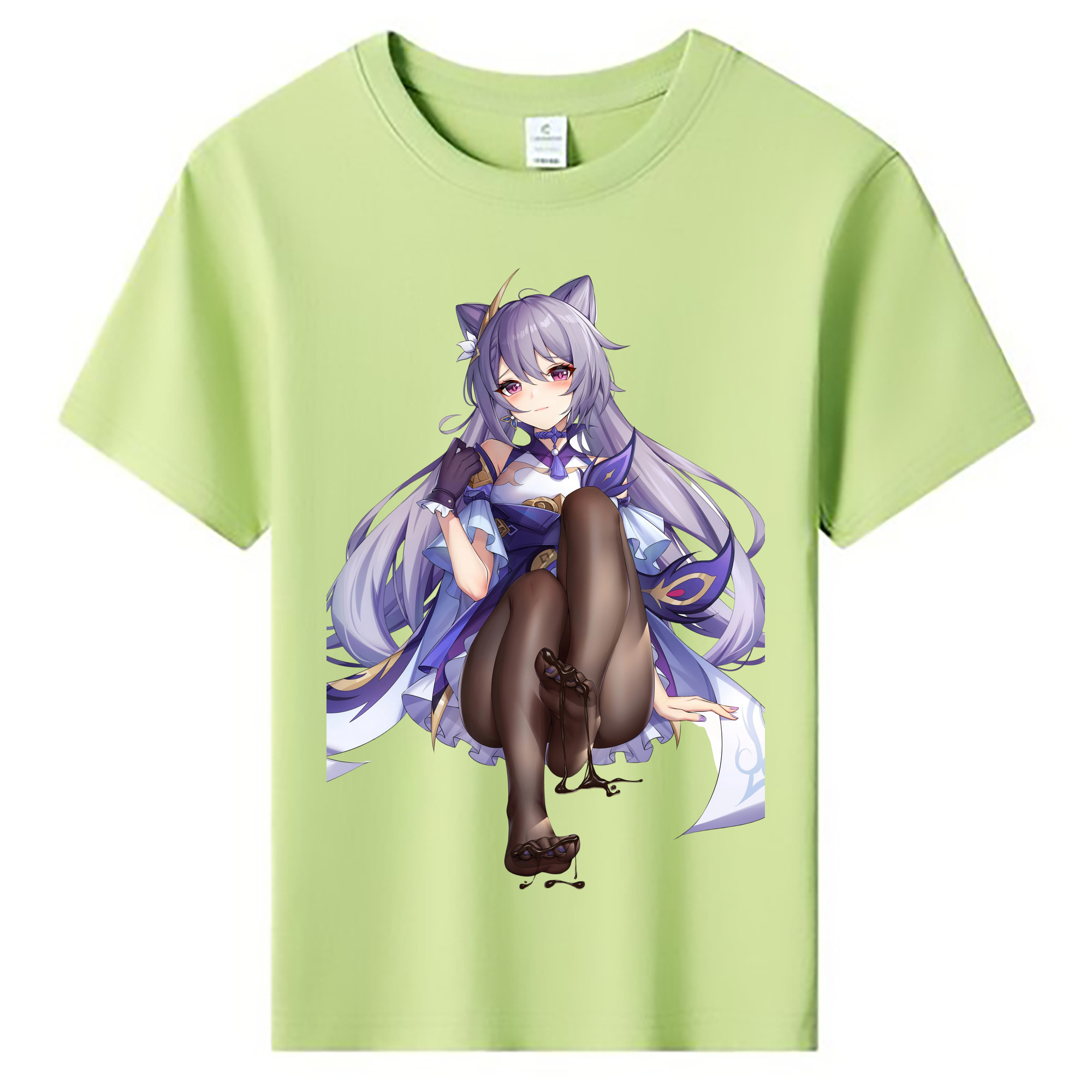 げんし神 刻晴 こくせい genshin Kokusei 綿100％キッズTシャツ（フロントプリント）